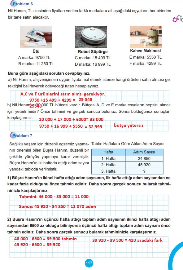 5. sınıf matematik ders kitabı cevapları sayfa 117 meb yayınları