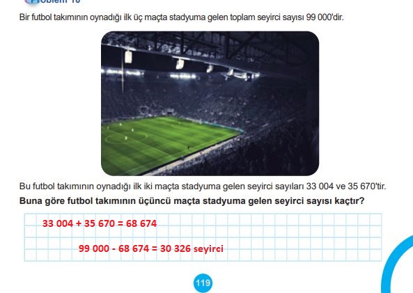 5. sınıf matematik ders kitabı cevapları sayfa 119 meb yayınları