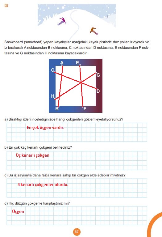 5. sınıf matematik ders kitabı sayfa 87 cevapları meb yayınları