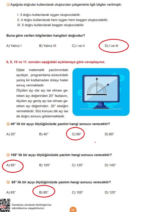 5. sınıf matematik ders kitabı sayfa 90 cevapları meb yayınları