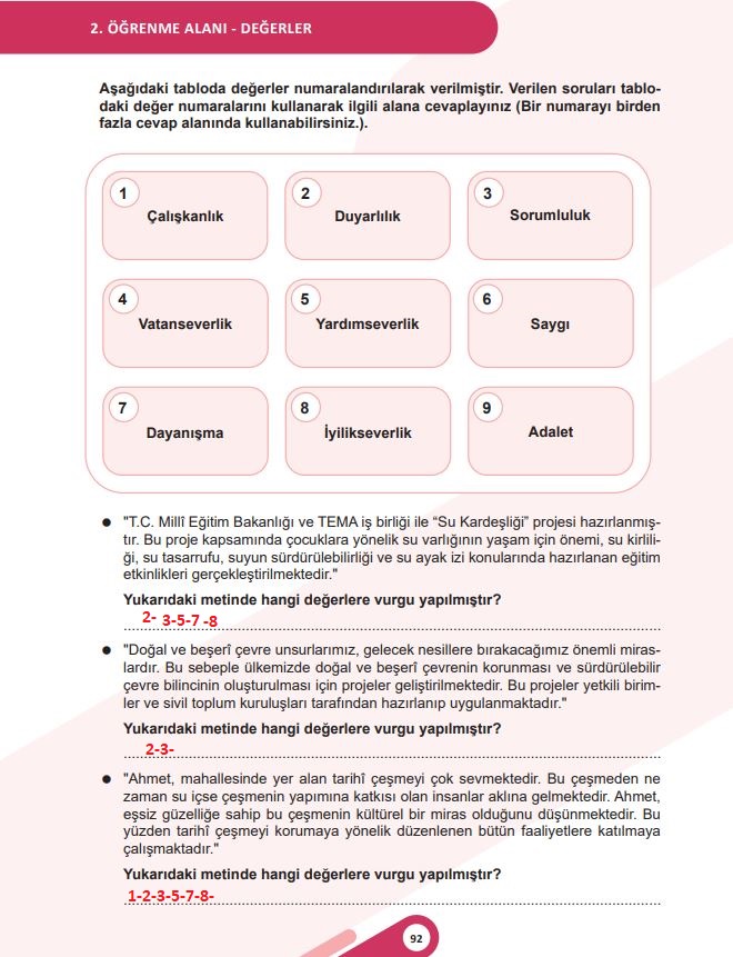 5. sınıf sosyal bilgiler 92. sayfa cevapları meb yayınları 1. kitap