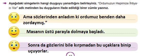 6. sınıf türkçe sayfa 47 cevapları yıldırım yay