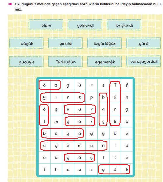 6. sınıf türkçe 54. sayfa cevapları yıldırım yayınları