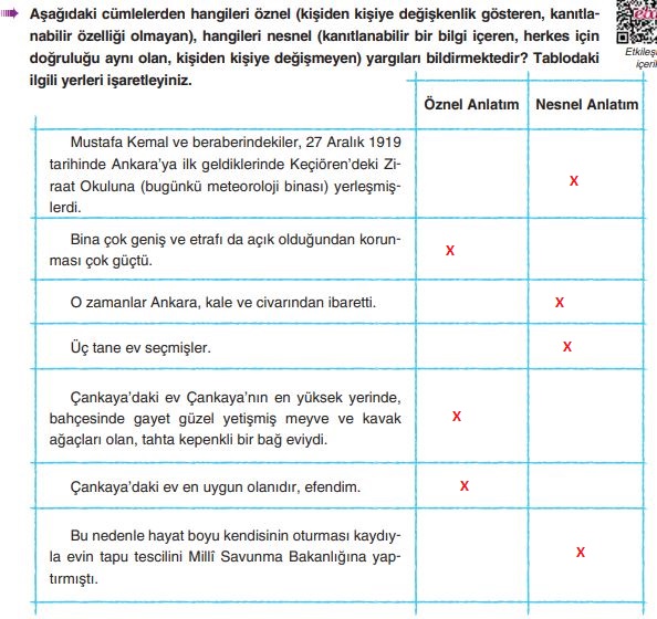 6. sınıf türkçe 61. sayfa cevapları yıldırım yayınları