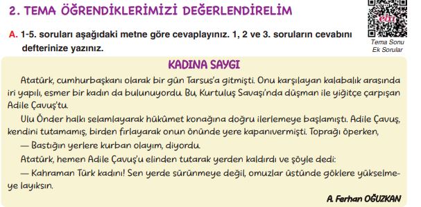 6. sınıf türkçe 73. sayfa cevapları yıldırım yayınları