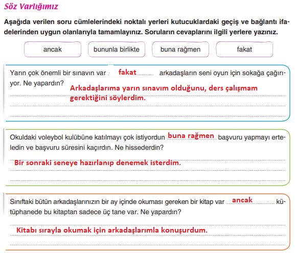 6. sınıf türkçe ders kitabı sayfa 102 cevapları yıldırım yayınları