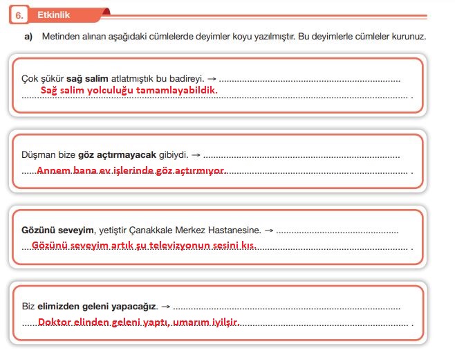 7. sınıf türkçe 52. sayfa cevapları özgün yayınları