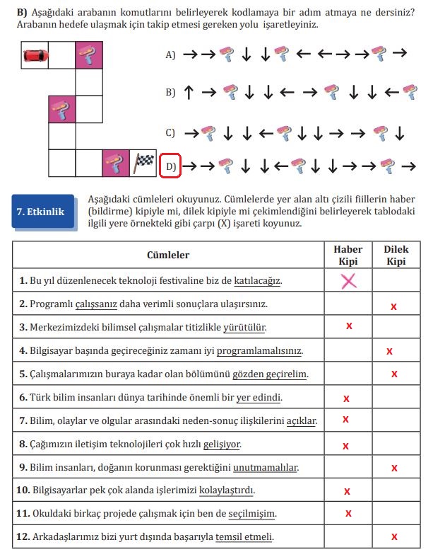 7. sınıf türkçe ders kitabı cevapları sayfa 101 meb yayınları