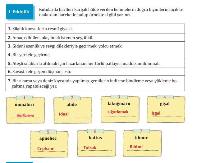 7. sınıf türkçe ders kitabı sayfa 56 cevapları meb yayınları