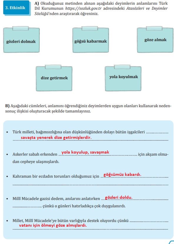 7. sınıf türkçe ders kitabı sayfa 57 cevapları meb yayınları