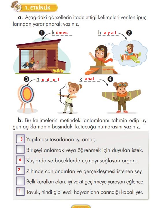 2. sınıf türkçe 169. sayfa cevapları ilke yayınları