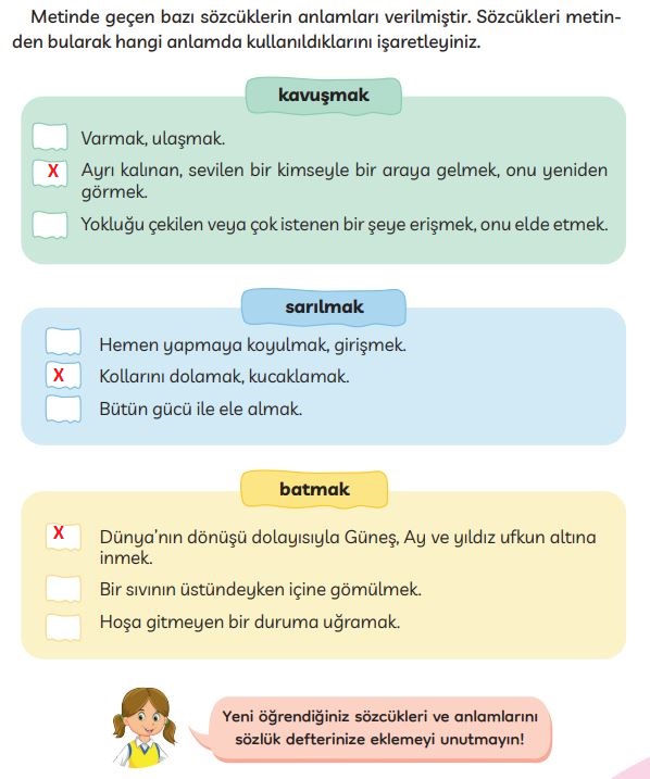 3. sınıf türkçe ders kitabı cevapları sayfa 129 meb yayınları