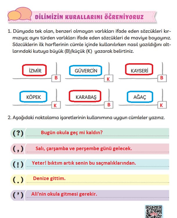 3. sınıf türkçe ders kitabı cevapları sayfa 131 meb yayınları