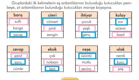 3. sınıf türkçe ders kitabı sayfa 147 cevapları ilke yayınları