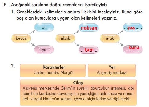 3. sınıf türkçe ders kitabı sayfa 161 ilke yayınları