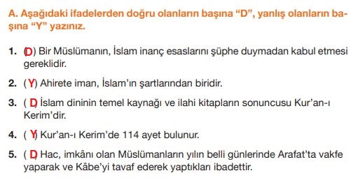 4. sınıf din kültürü ders kitabı cevapları sayfa 52 meb yayınları