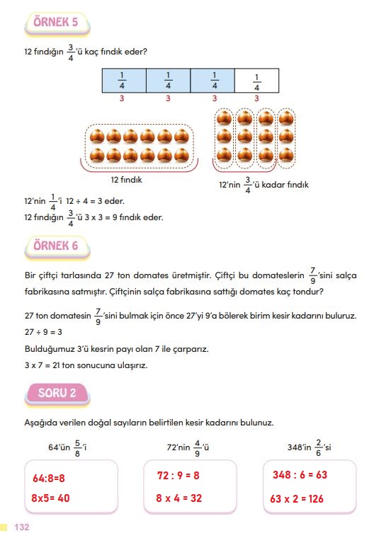 4. sınıf matematik ders kitabı meb yayınları sayfa 132 cevapları