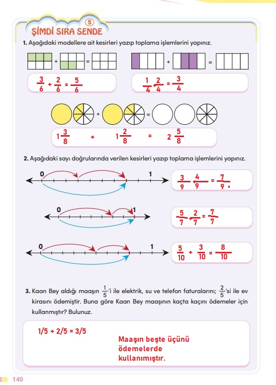 4. sınıf matematik ders kitabı meb yayınları sayfa 140 cevapları