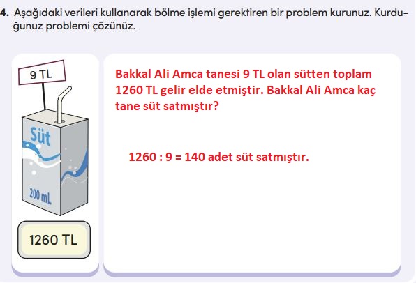 4. sınıf matemetik ders kitabı sayfa 109 cevapları meb yayınları