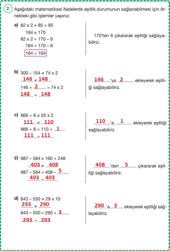 4. sınıf pasifik yayınları matematik ders kitabı sayfa 133 cevapları