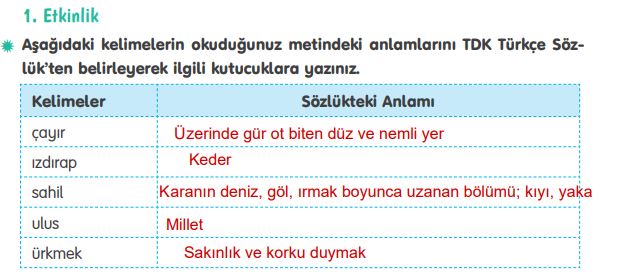 4. sınıf türkçe ders kitabı sayfa 129 tuna yayınları