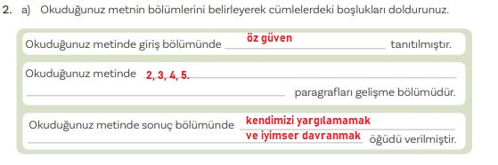 5. sınıf Türkçe 1. ders kitabı sayfa 186 cevapları meb yayınları