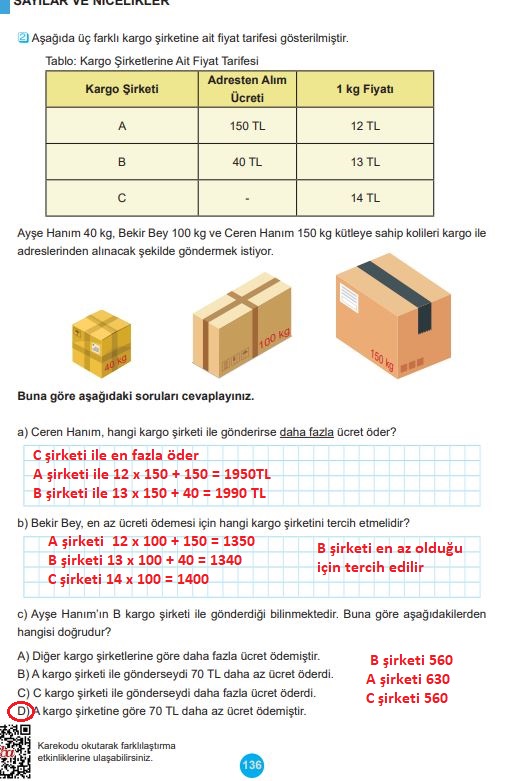 5. sınıf matematik ders kitabı cevapları sayfa 136 meb yayınları 1. kitap