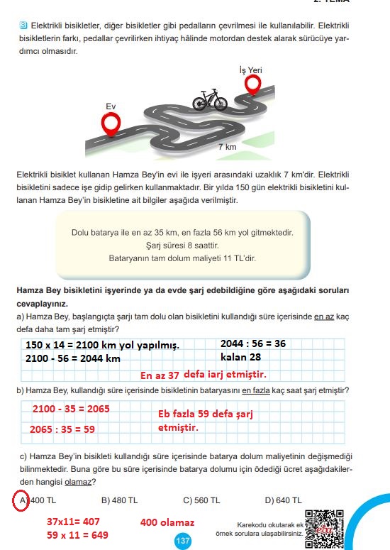 5. sınıf matematik ders kitabı cevapları sayfa 137 meb yayınları 1. kitap