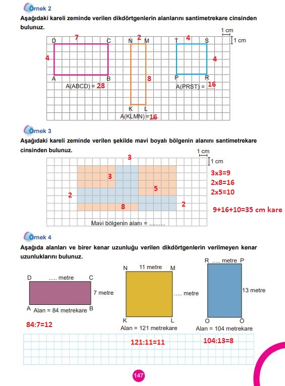 5. sınıf meb yayınları matematik ders kitabı sayfa 147 cevapları