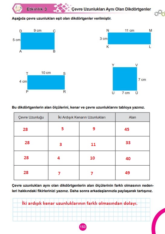 5. sınıf meb yayınları matematik ders kitabı sayfa 153 cevapları