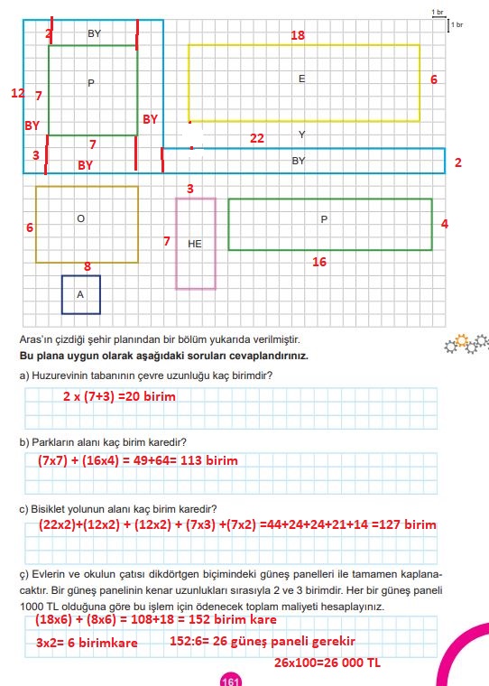 5. sınıf meb yayınları matematik ders kitabı sayfa 161 cevapları