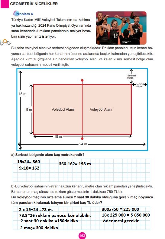 5. sınıf meb yayınları matematik ders kitabı sayfa 162 cevapları