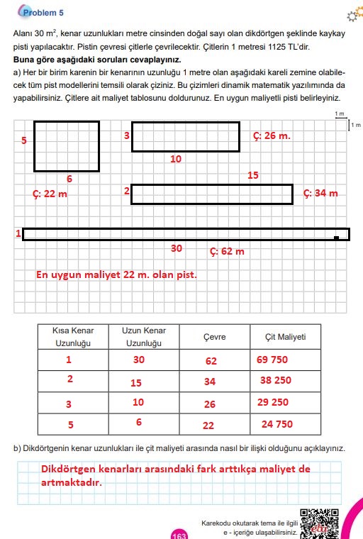 5. sınıf meb yayınları matematik ders kitabı sayfa 163 cevapları