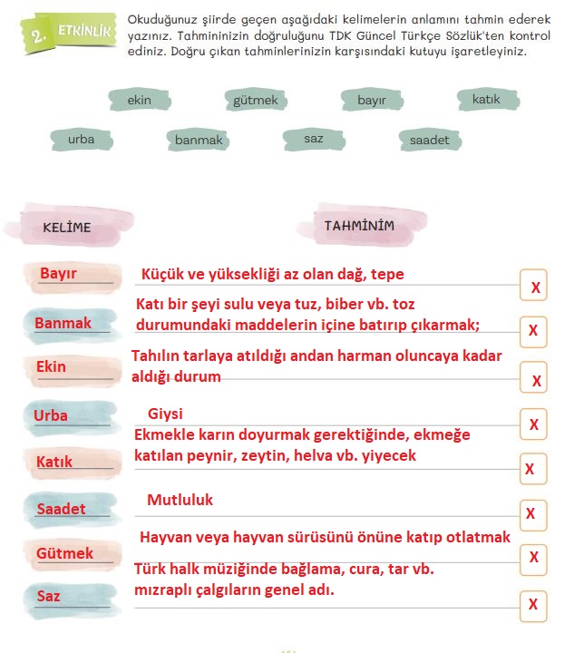 5. sınıf türkçe ders kitabı sayfa 161 cevapları 1. kitap meb yayınları