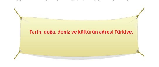 Türkiye ile ilgili slogan