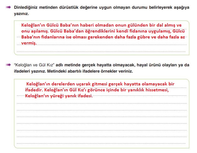 6. sınıf türkçe ders kitabı sayfa 132 cevapları yıldırım yayınları