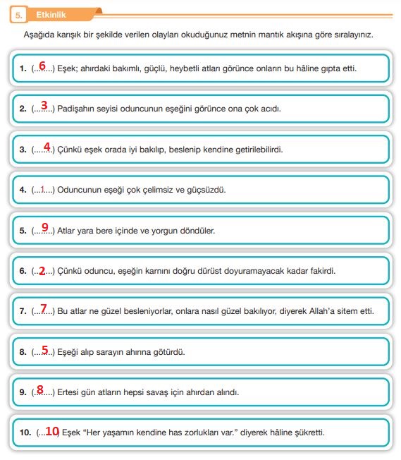 7. sınıf Türkçe özgün yayınları sayfa 126 cevapları