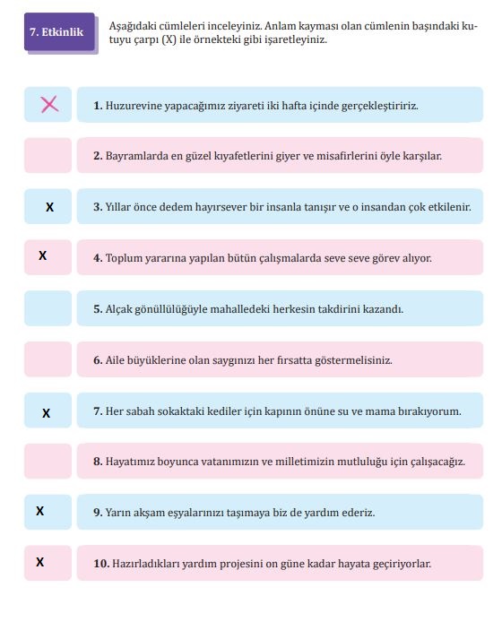 7. sınıf türkçe ders kitabı sayfa 131 cevapları meb yayınları