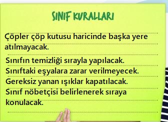 sınıf kuralları