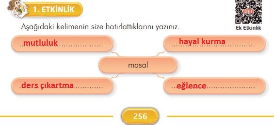 3. sınıf İlke Yayınları Türkçe ders kitabı cevapları sayfa 256