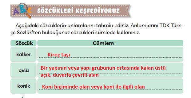 3. sınıf Meb yayınları Türkçe ders kitabı cevapları sayfa 218