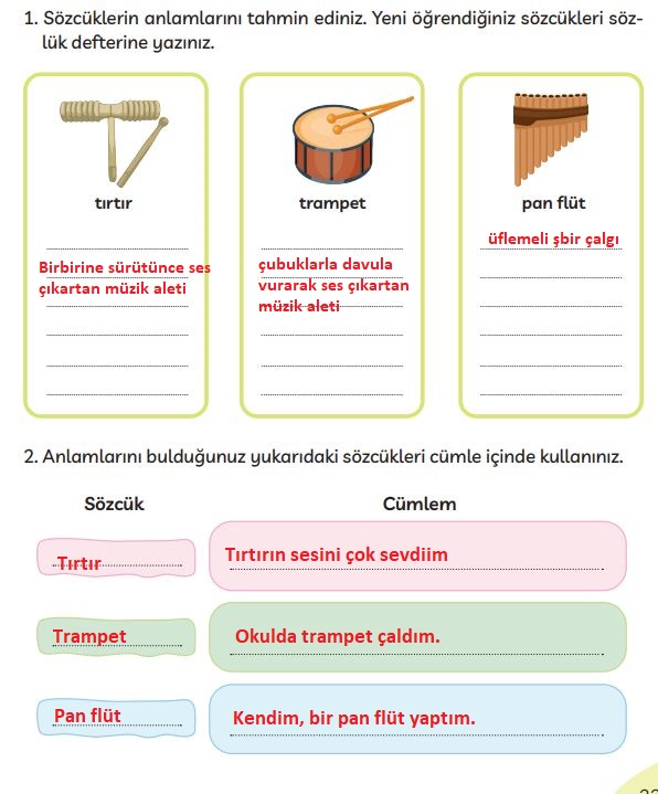 3. sınıf Meb yayınları Türkçe ders kitabı cevapları sayfa 231