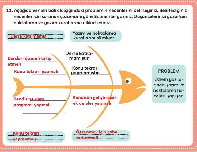 3. sınıf Meb yayınları Türkçe ders kitabı cevapları sayfa 261