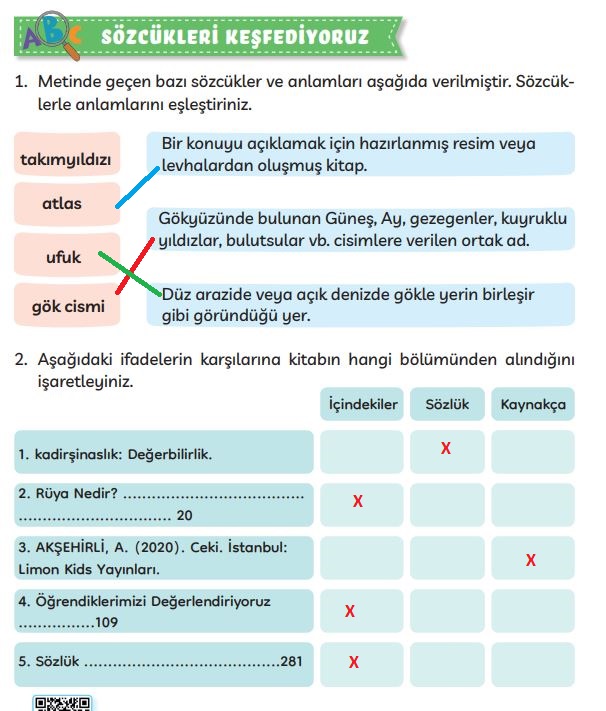 3. sınıf Meb yayınları Türkçe ders kitabı cevapları sayfa 286