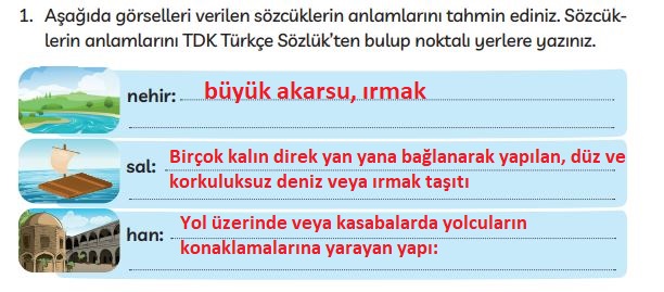 3. sınıf meb yayınları türkçe ders kitabı cevapları sayfa 206