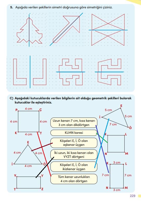 4. sınıf meb yayınları matematik ders kitabı sayfa 229 cevapları