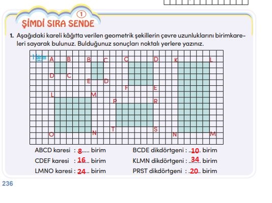 4. sınıf meb yayınları matematik ders kitabı sayfa 236 cevapları