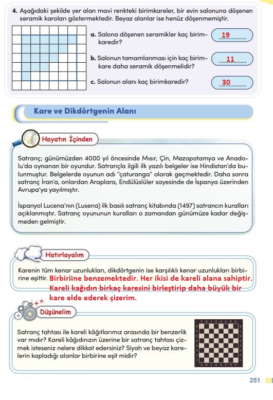 4. sınıf meb yayınları matematik ders kitabı sayfa 251 cevapları