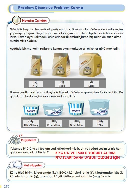 4. sınıf meb yayınları matematik ders kitabı sayfa 270 cevapları