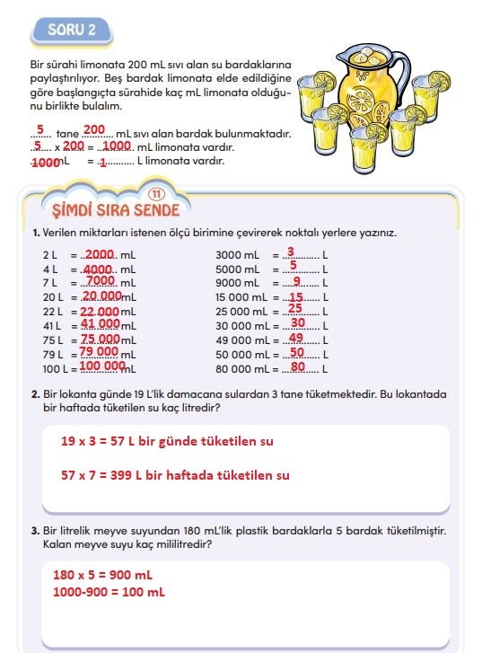 4. sınıf meb yayınları matematik ders kitabı sayfa 278 cevapları